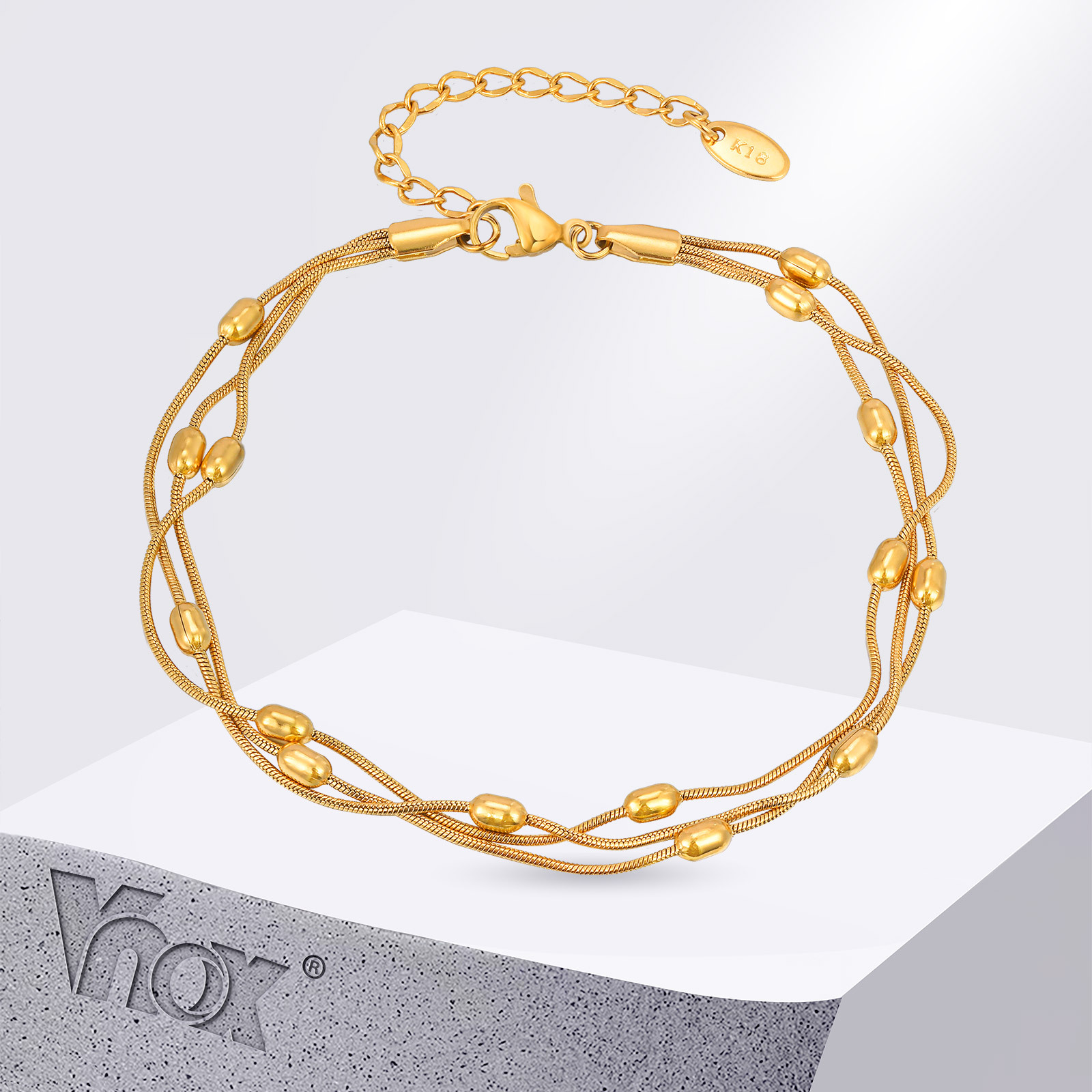 Jc Jewelry & Watches - Vnox verão aço inoxidável três camadas