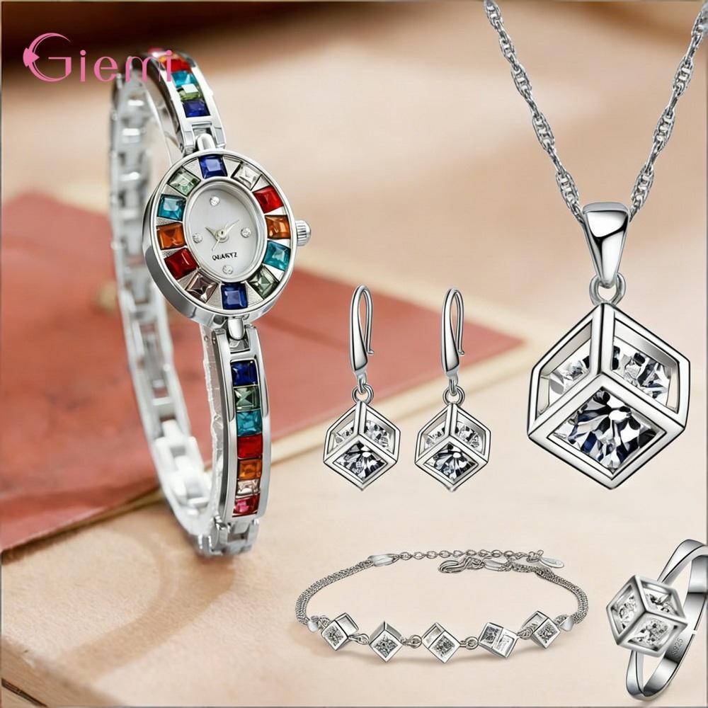 Best Jewelry Watches Women - Conjunto de Colar e Brincos de