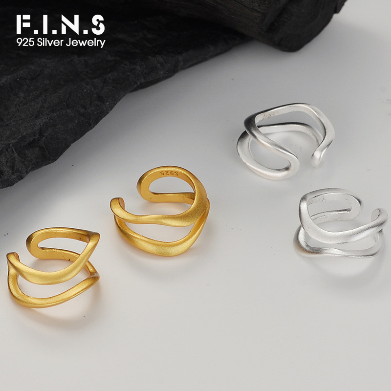 Ear Cuff No Piercing - Fins 1 peça original irregular s925