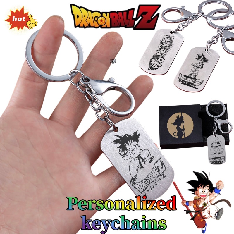 Titanium Steel Ring - Chaveiro Dragon Ball, desenho animado fofo