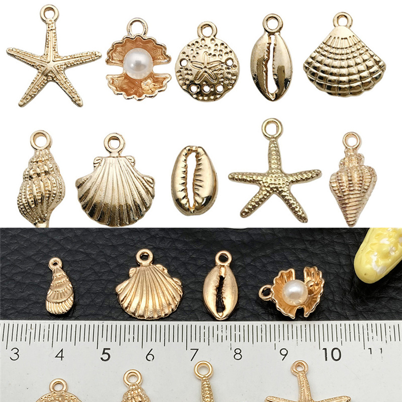 Drop Earrings - 30 pçs liga de metal concha