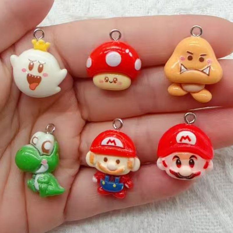 Drop Earrings - 10 peças de pingente de resina