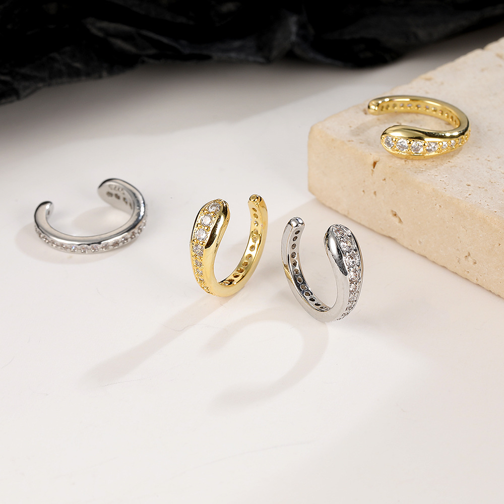 Ear Cuff No Piercing - Brincos de prata esterlina 925, lindos