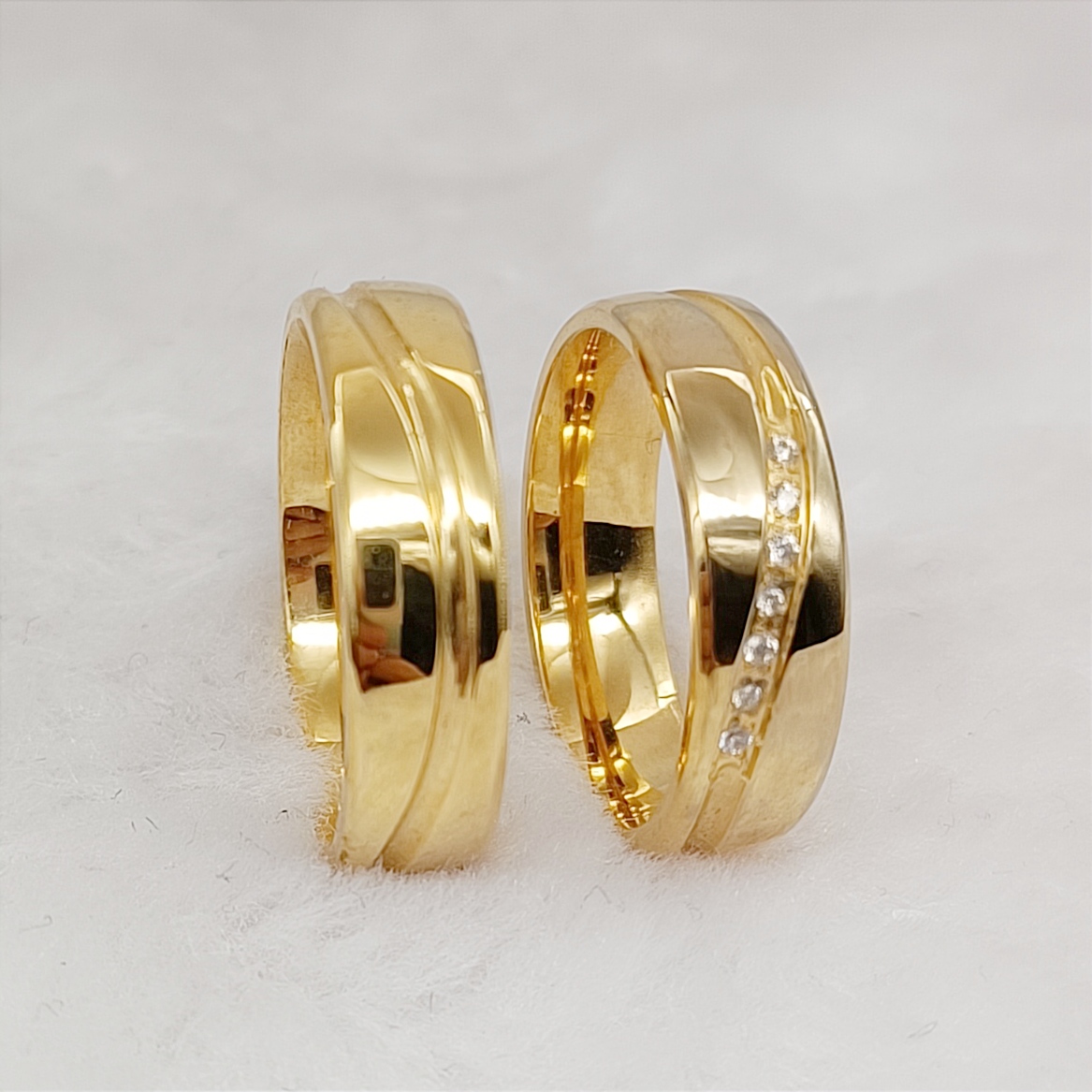 Anel de noivado de jóias de mo - Titanium Steel Ring avaliação e preço