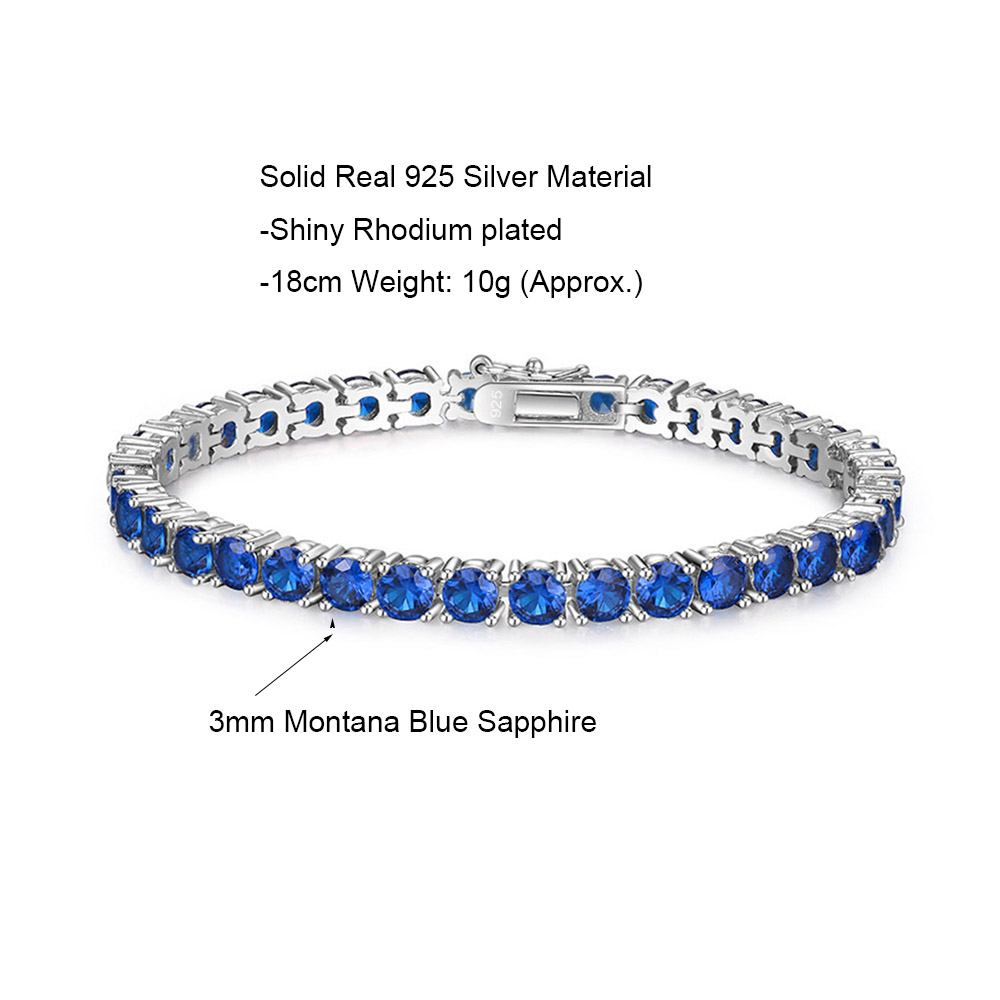 Pulseira de tênis de prata pur - Tennis Bracelet Cubic avaliação e preço