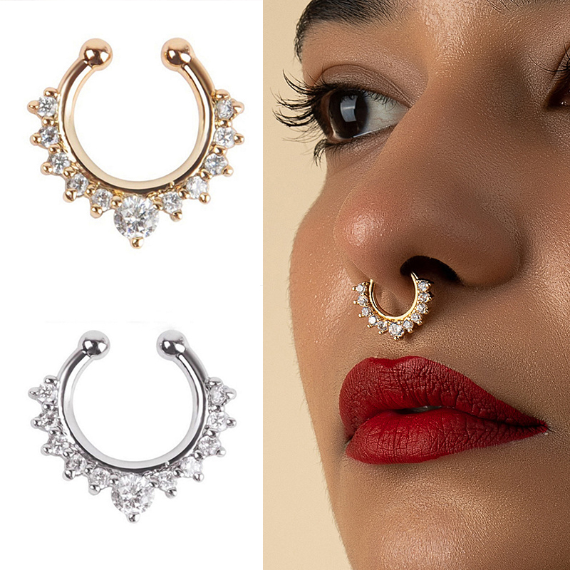 U-Forma Anéis Nariz Falso e St - Ear Cuff No Piercing avaliação e preço