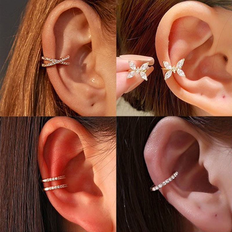 Brincos de Clipe de Cristal Co - Ear Cuff No Piercing avaliação e preço