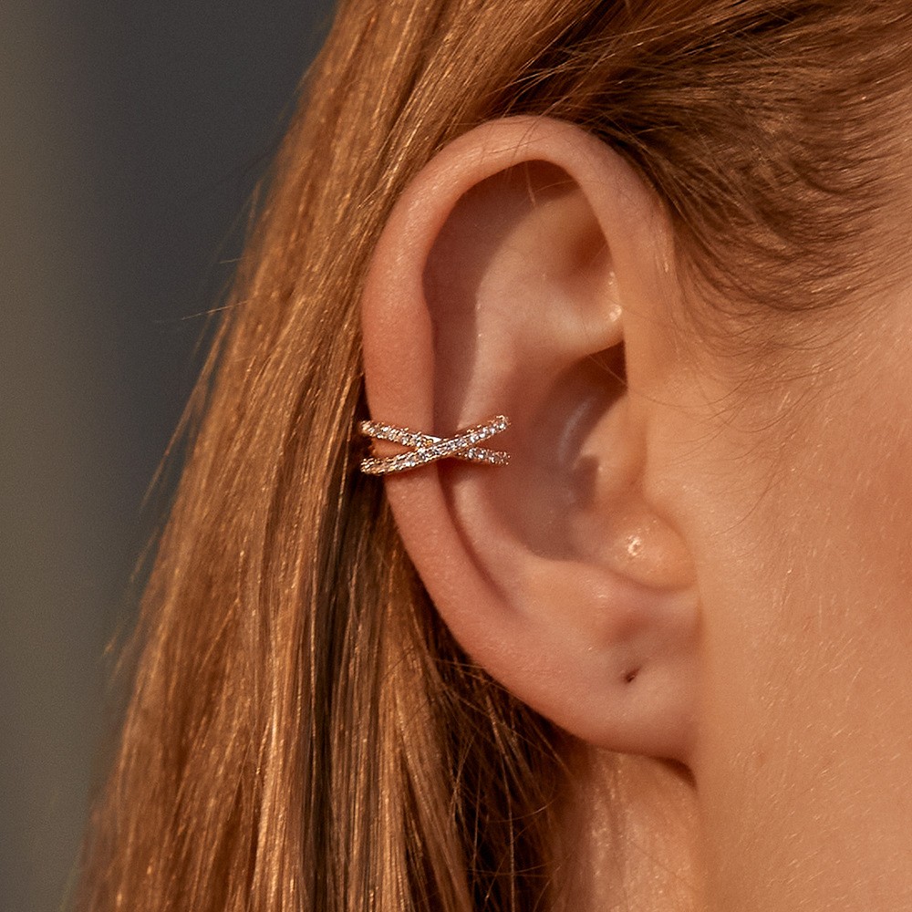 Brincos de Clipe de Cristal Co - Ear Cuff No Piercing avaliação e preço