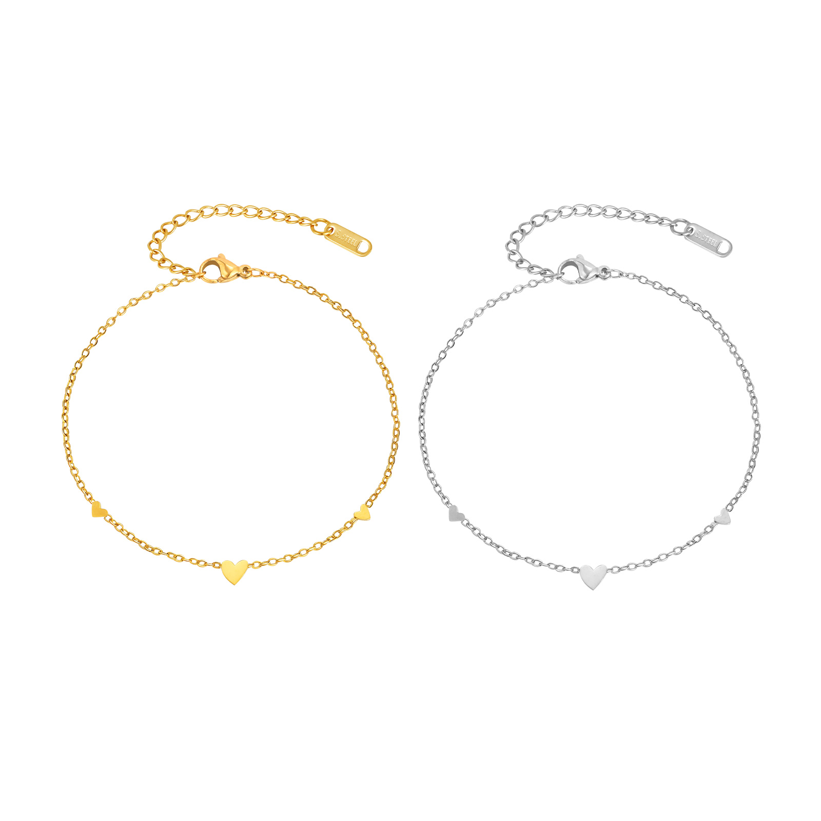 Tornozeleiras de coração de aç - Jc Jewelry & Watches avaliação e preço