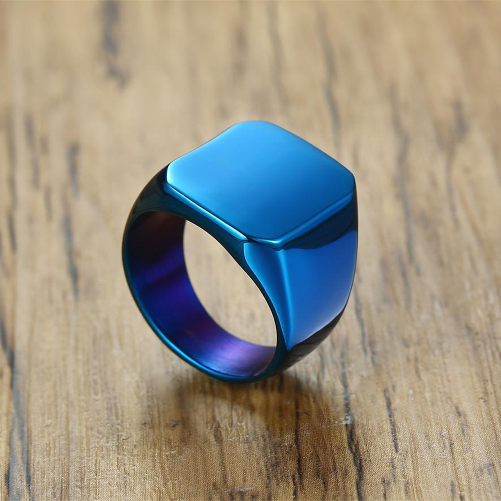 Livre Gravar Nova Prata/Ouro/P - Titanium Steel Ring avaliação e preço