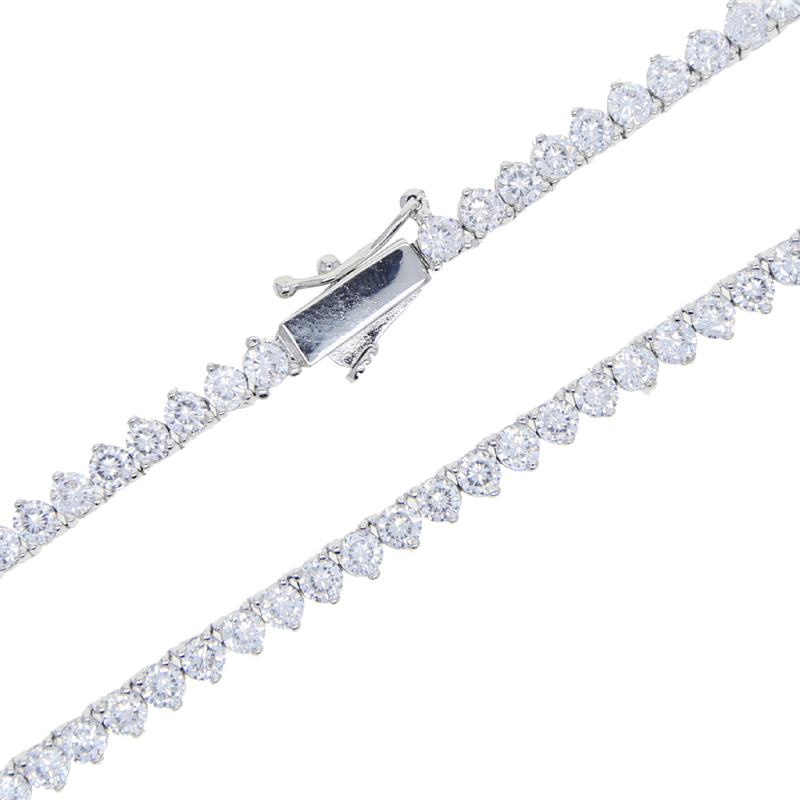 Iced out bling zircon 3mm têni - Tennis Bracelet Cubic avaliação e preço