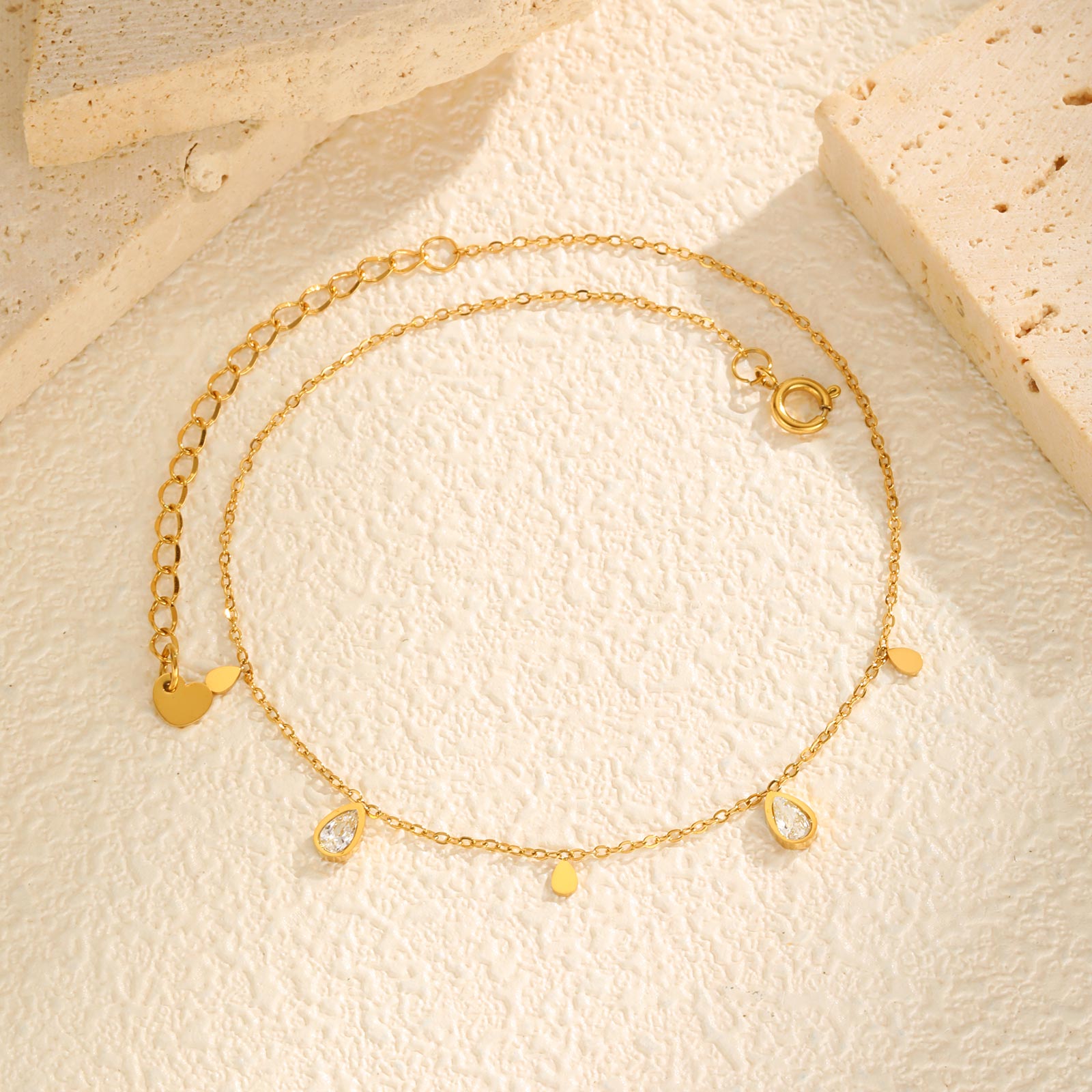 Tornozeleira delicada de zircô - Jc Jewelry & Watches avaliação e preço