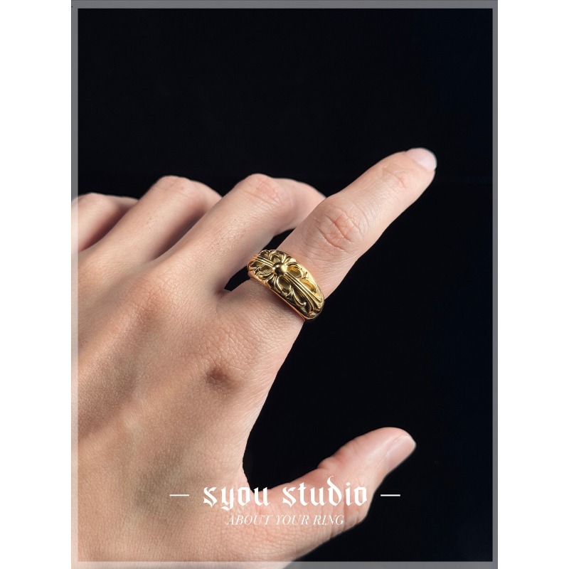 Anel Dourado Iris Joia Gótica  - Titanium Steel Ring avaliação e preço
