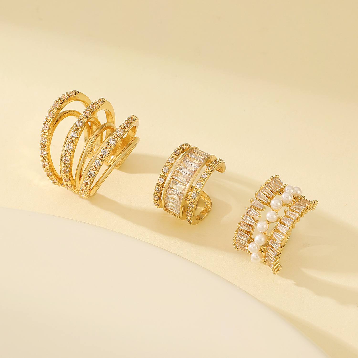 Moda coreana zircão clipe de o - Ear Cuff No Piercing avaliação e preço