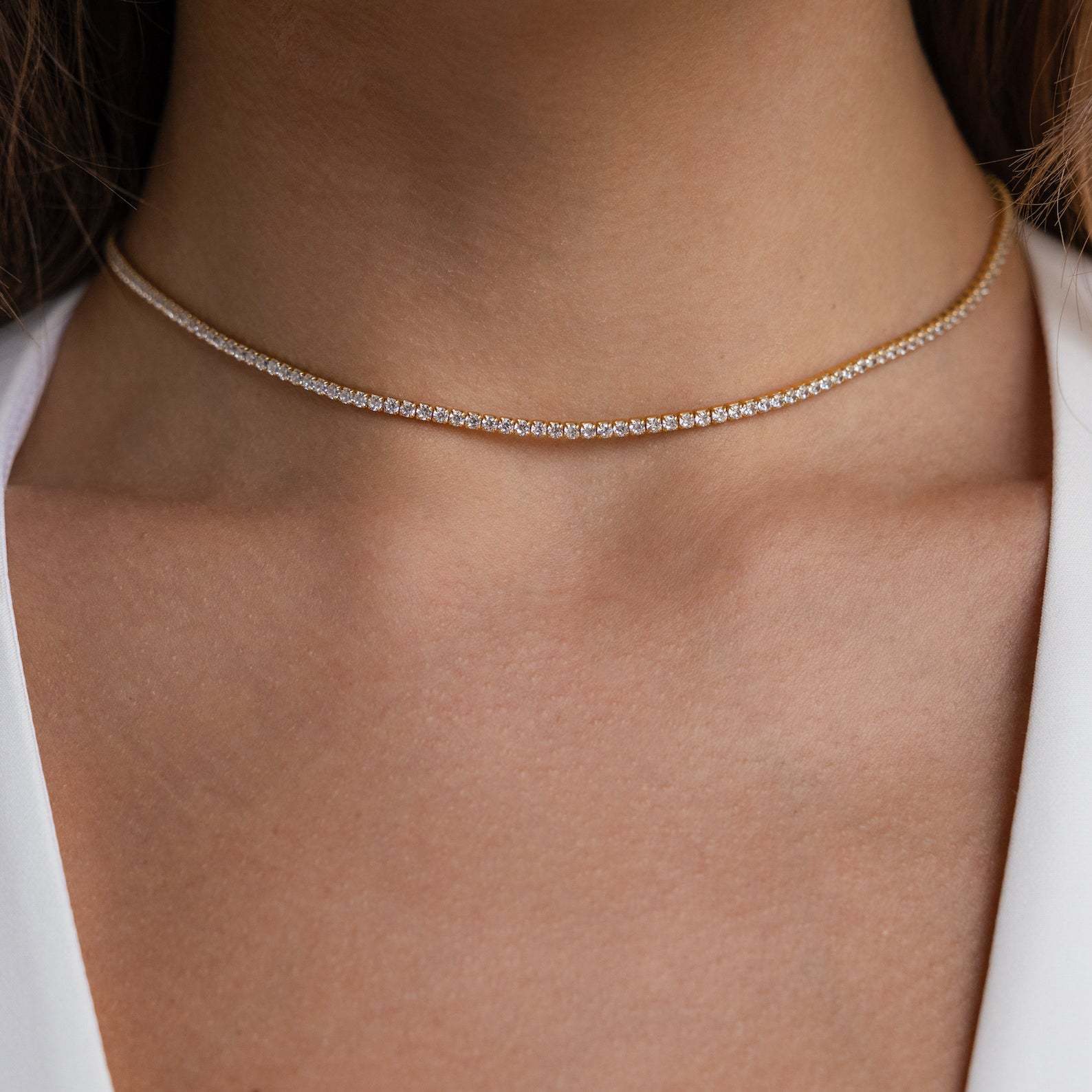 2mm corrente de tênis colares  - Tennis Bracelet Cubic avaliação e preço
