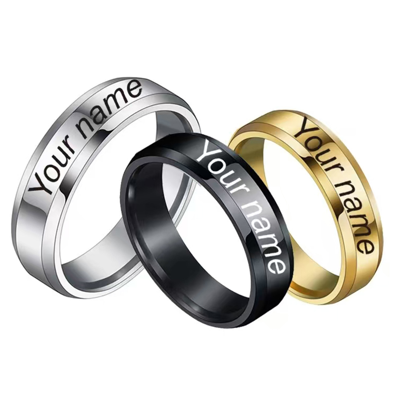 Anéis personalizados em aço in - Titanium Steel Ring avaliação e preço