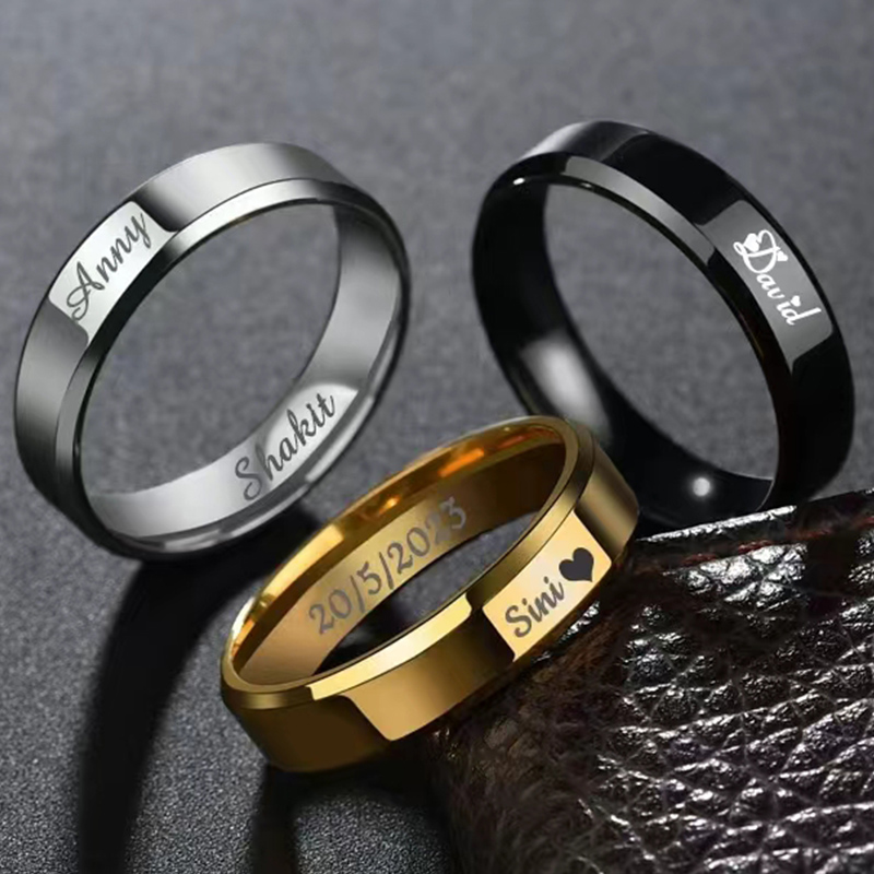 Anéis personalizados em aço in - Titanium Steel Ring avaliação e preço