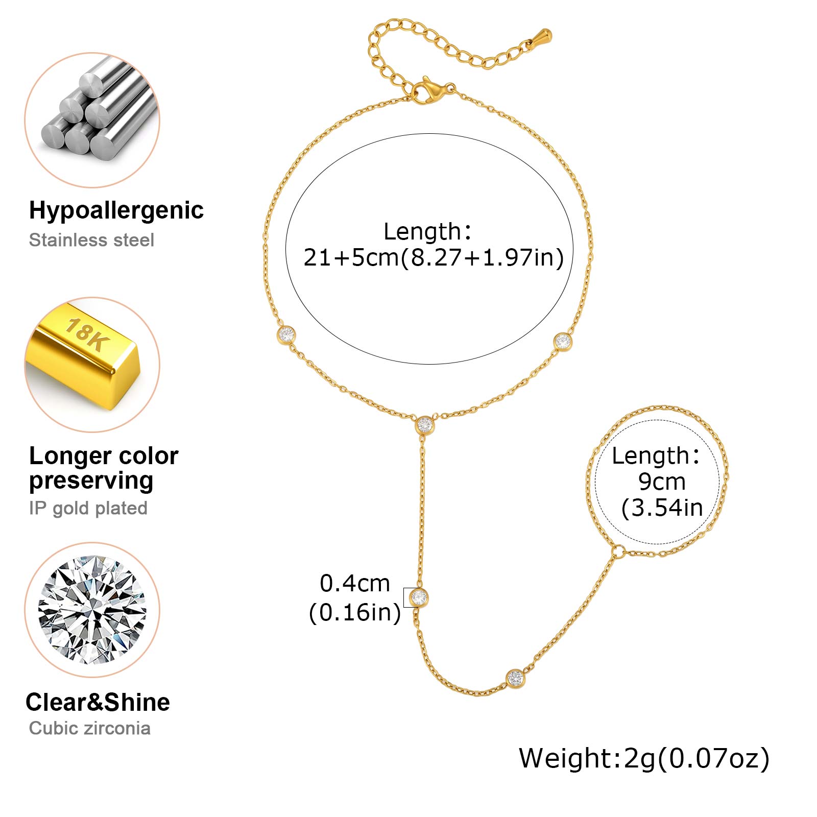 Tornozeleira de Aço Inoxidável - Jc Jewelry & Watches avaliação e preço