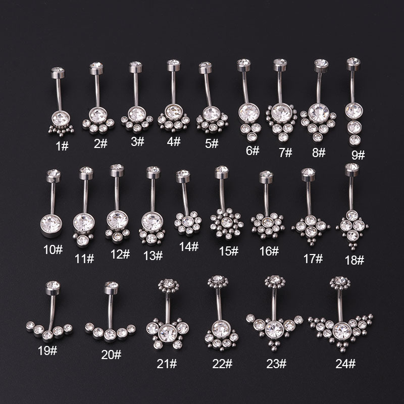 Piercings de Umbigo Dourados c - Titanium Steel Ring avaliação e preço