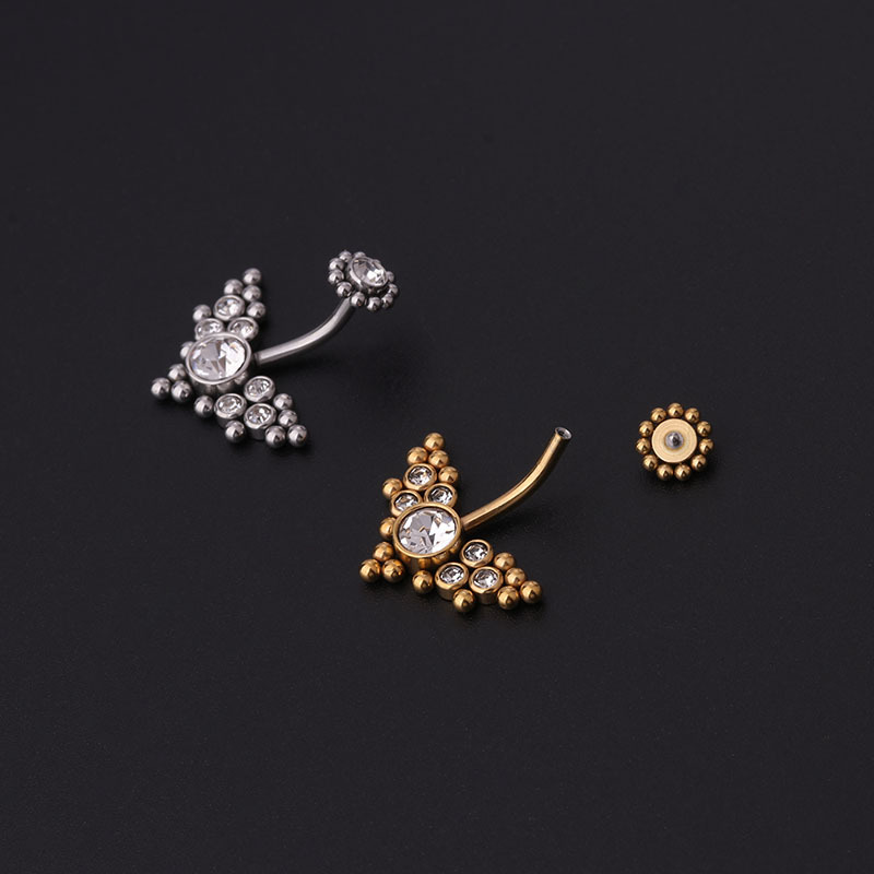 Piercings de Umbigo Dourados c - Titanium Steel Ring avaliação e preço