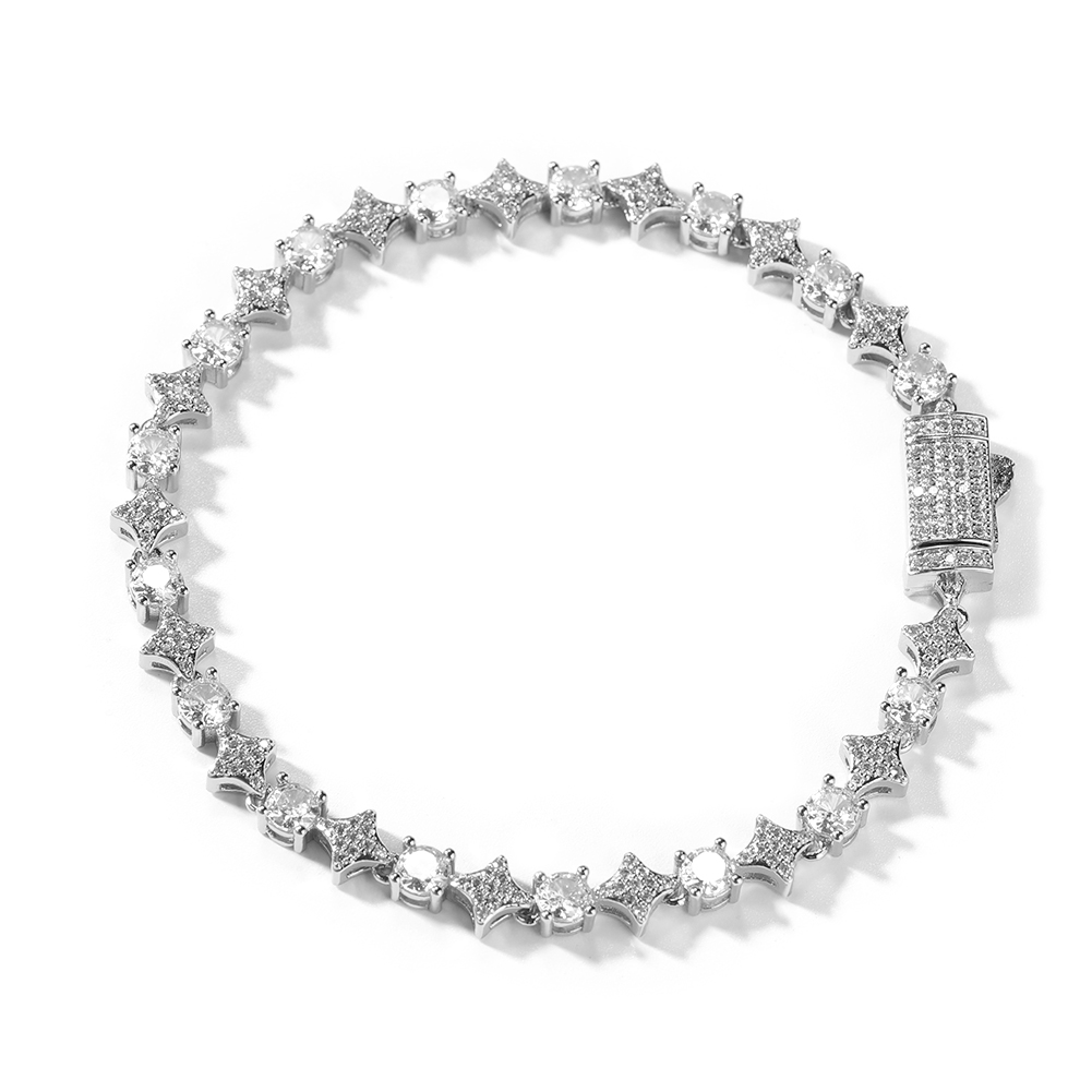 Tbtk colar de corrente de têni - Tennis Bracelet Cubic avaliação e preço